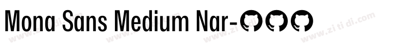 Mona Sans Medium Nar字体转换